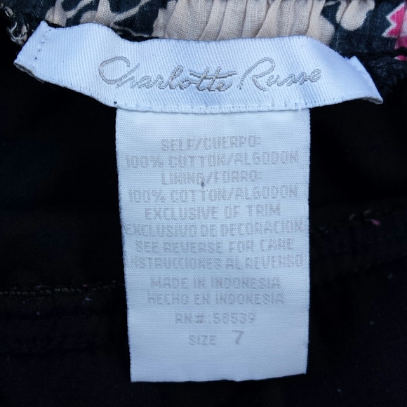 Charlotte Russe Juniors Floral Cotton Strapless Sweetheart Party Dress 7 - Picture 7 of 7